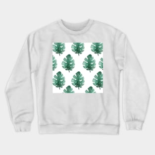 palm leaves pattern design Crewneck Sweatshirt